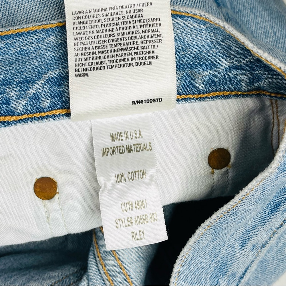 Agolde Riley High Rise Straight Crop Jeans - Picture 8 of 9
